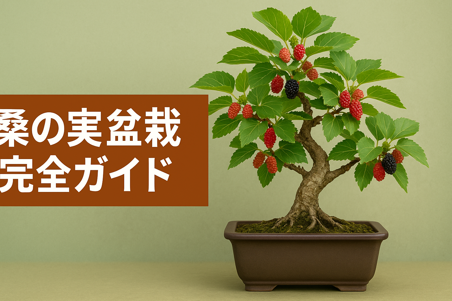 桑の実盆栽完全ガイド｜マルベリーの魅力と甘い実を楽しむ育て方